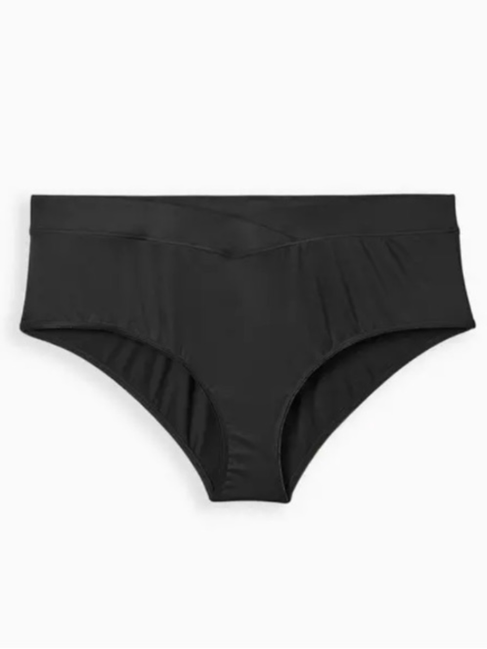 Torrid Curve Mid-Rise Cheeky Panty Rich Black Microfiber Size 3 NWT